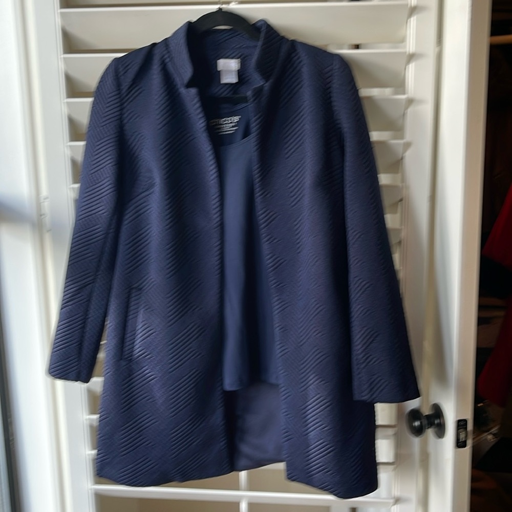 Chinos jacket and tank top in navy size 4/6 US and size M US